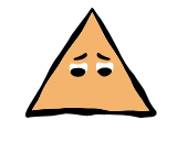 橙色三角角色插画