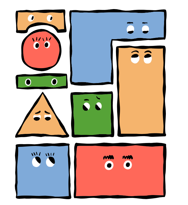 VisionMark character grid collage